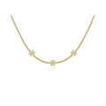 ANDYWEN 100% 925 Sterling Silver Gold Flower Rainbow Choker Necklace 2021 Women Zircon CZ Chian Luxury Party Wedding Jewelry
