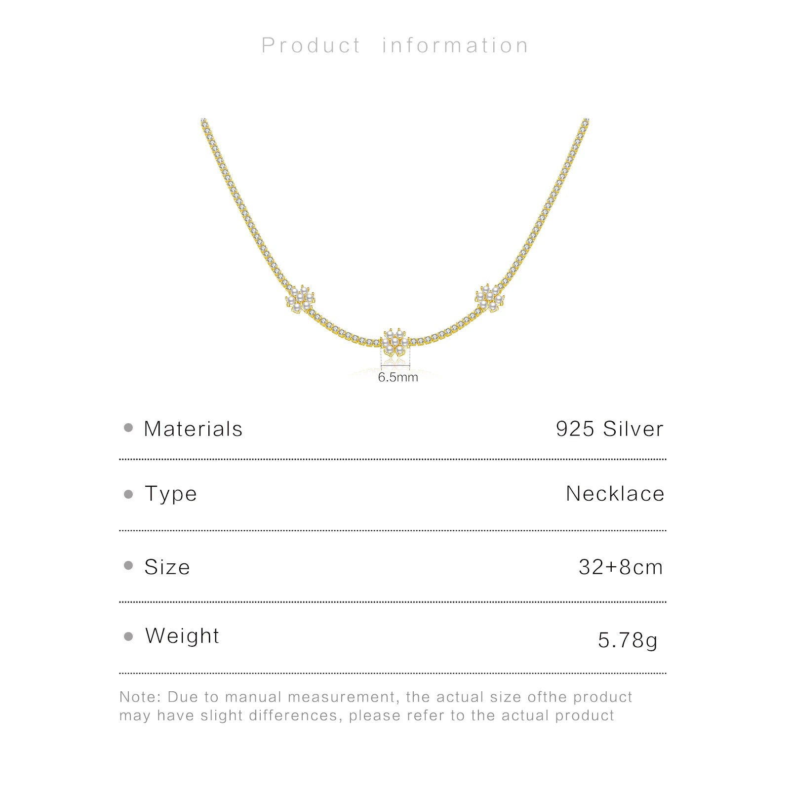 ANDYWEN 100% 925 Sterling Silver Gold Flower Rainbow Choker Necklace 2021 Women Zircon CZ Chian Luxury Party Wedding Jewelry